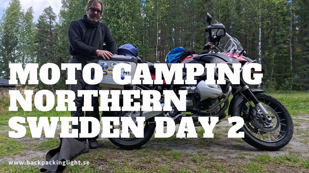 BMW GS 1200 adventure Moto camping, fishing and enjoying life in Northern Sweden Day 2