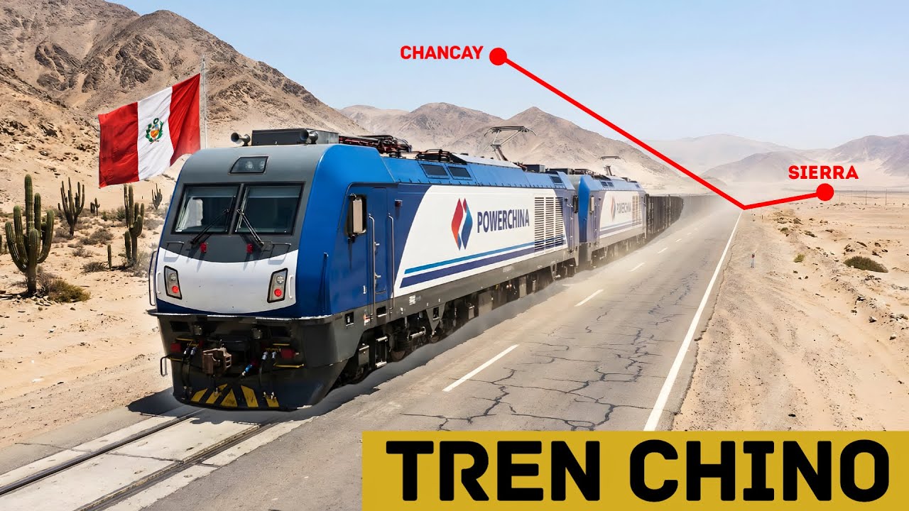 ¡SERÁ EL PRIMERO! China conectará Chancay con la SIERRA mediante un tren gigante