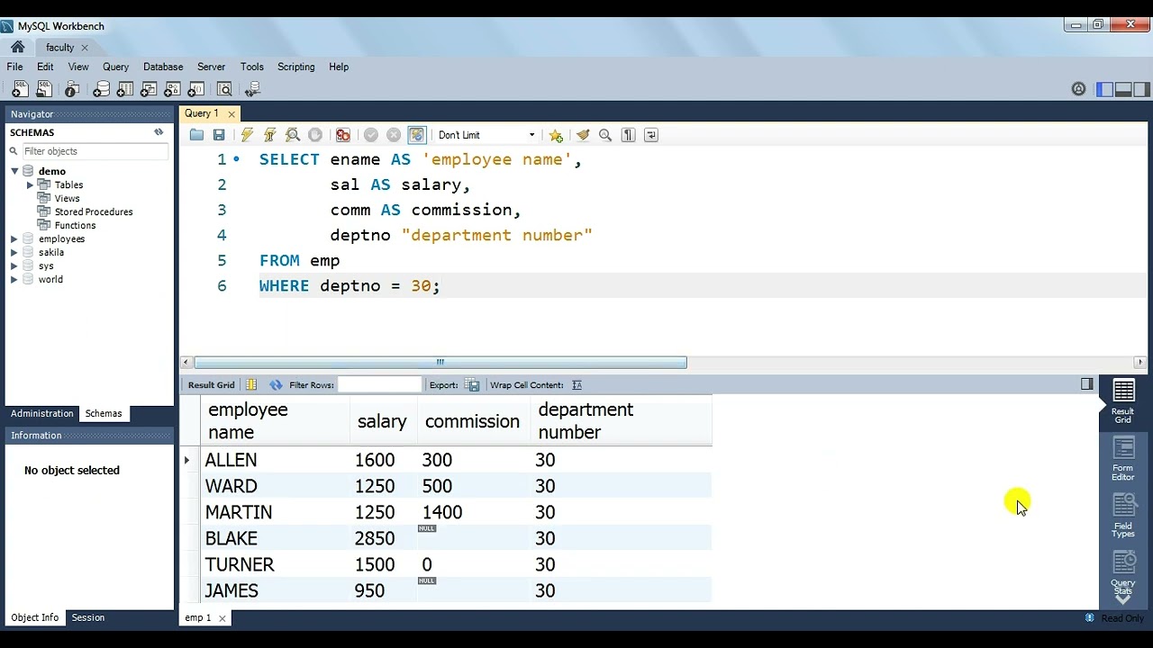 MySQL Column Alias || (Visit description for more info)