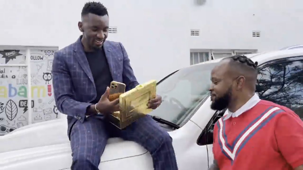 Passion Java receives a brand new iphone 13 made of  Gold with the president`s face on his birthday