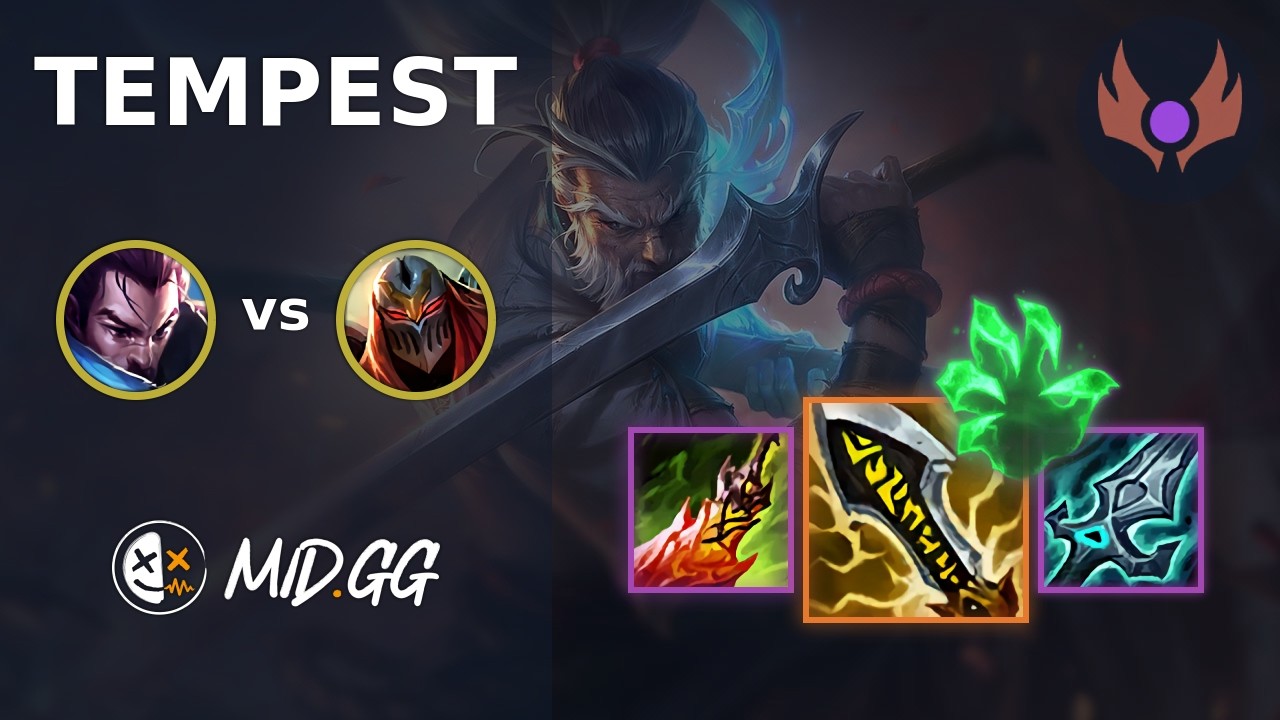 MID.GG: [ Tempest ] Yasuo MID vs Zed | NA MASTER | LOL Season 2026