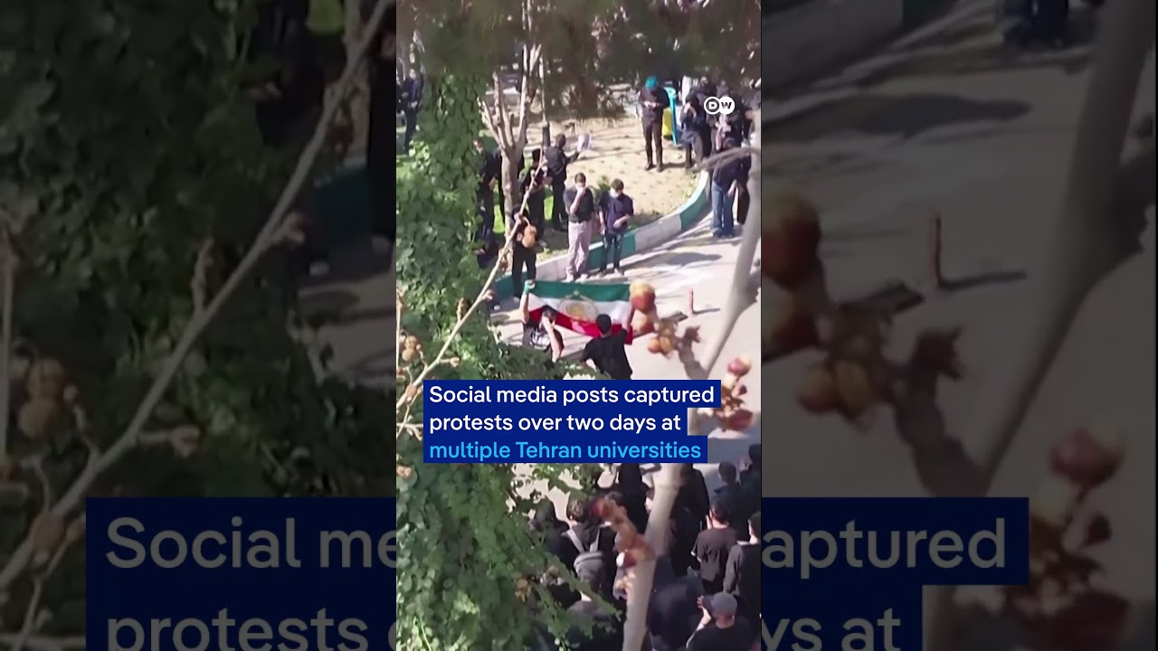 Opposing protesters clash at student protests at Tehran Universities | DW News