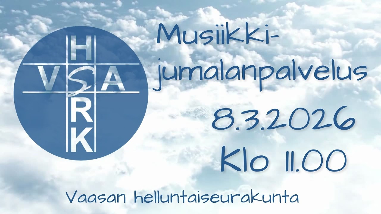 Musiikkijumalanpalvelus - Joy, 8.3.2026 klo 11