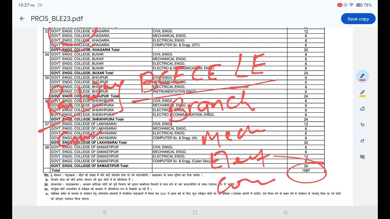 BCECE LE Result, total seat le 2023, which branch is best