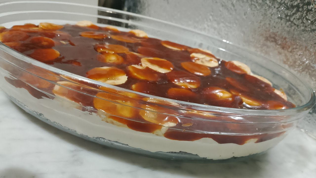 أروع تحلية بذوق الكراميل و الموز 👌🏻Le plus délicieux dessert 