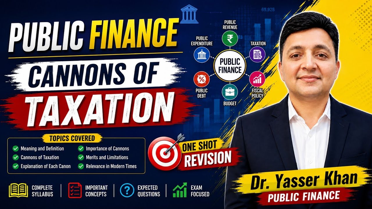 Canons Of Taxation | Principles Of Taxation | Taxation | Public Finance | Economics | Macroeconomics