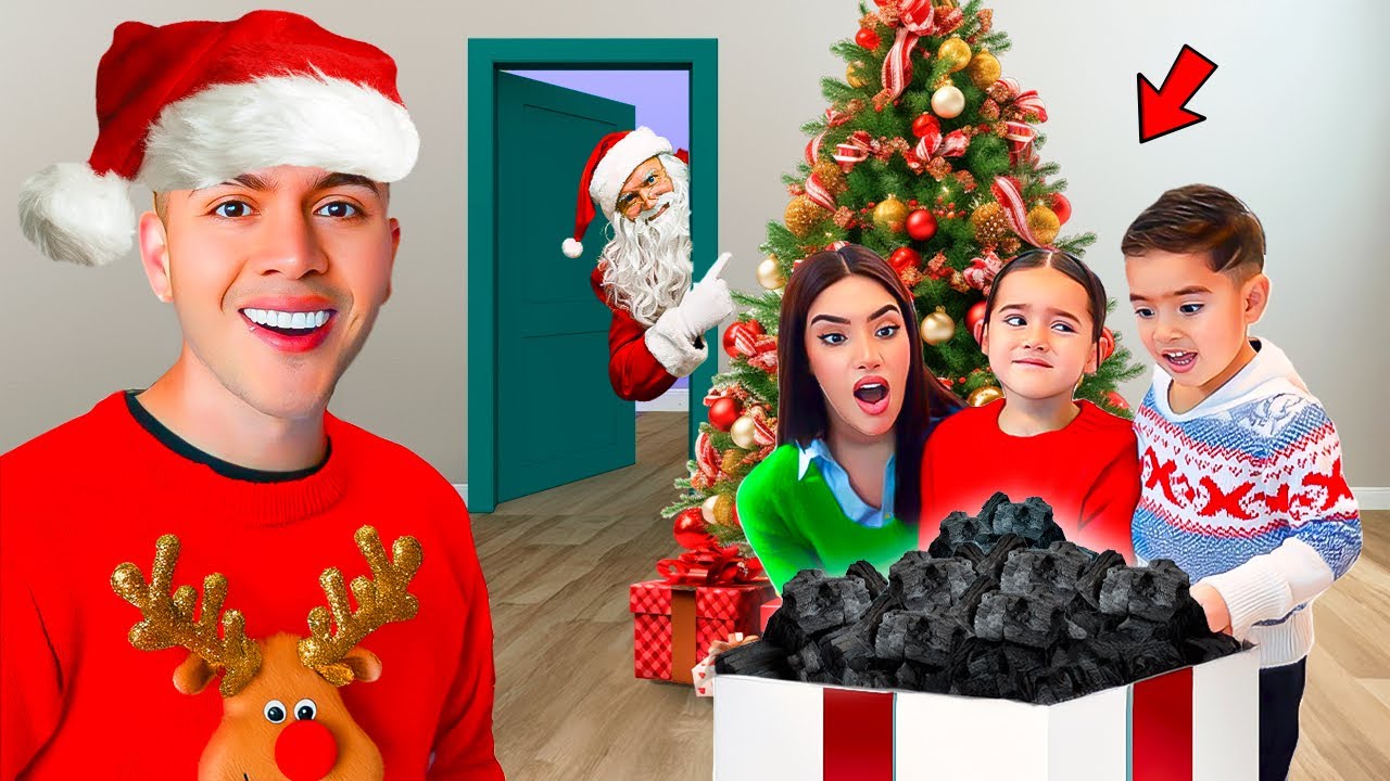 SANTA CLAUS Le REGALÓ CARBON a KIMA y JUANITO