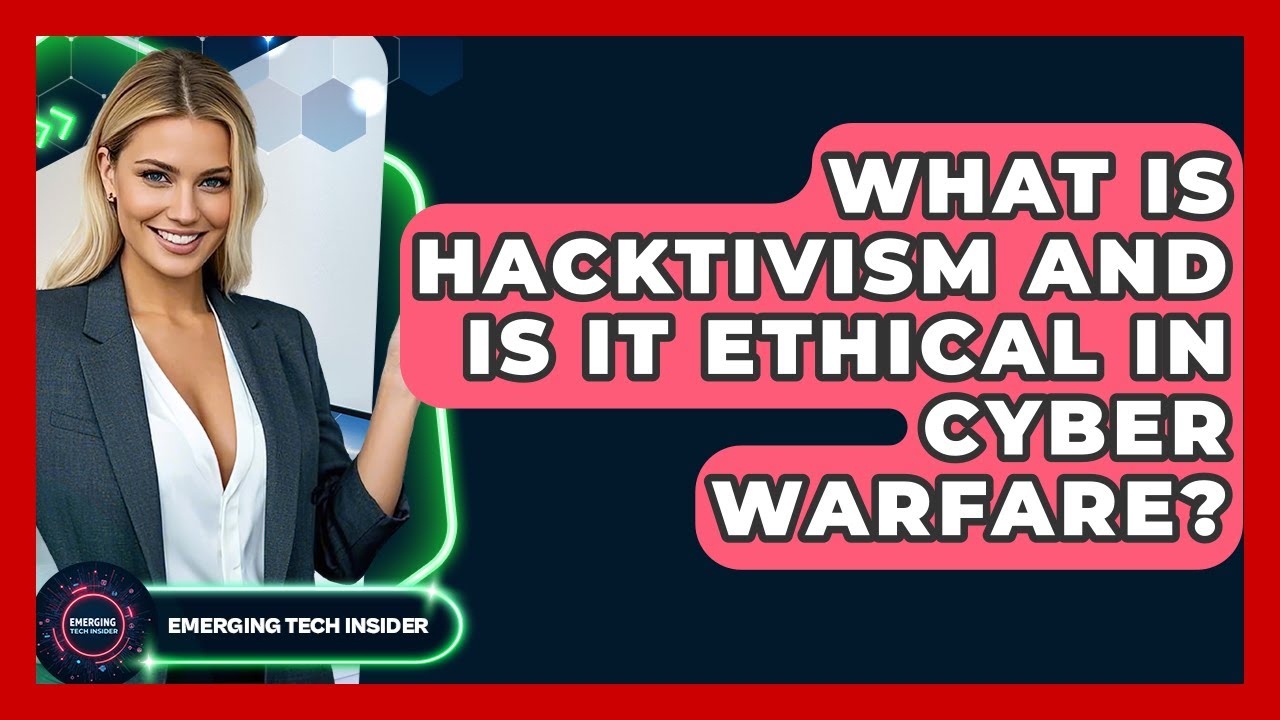 What Is Hacktivism And Is It Ethical In Cyber Warfare? - Emerging Tech Insider