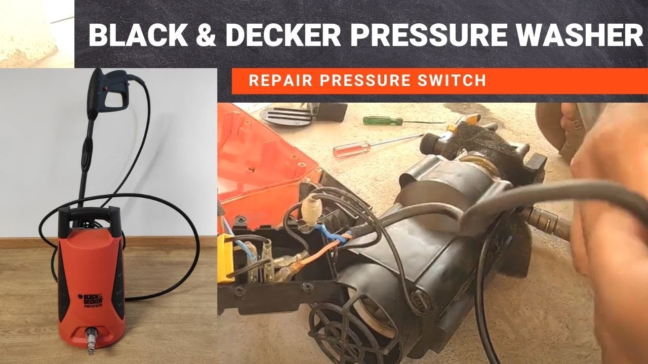 Как заменить датчик давления Black & Decker | Мойка высокого давления для автомобилей и мотоциклов