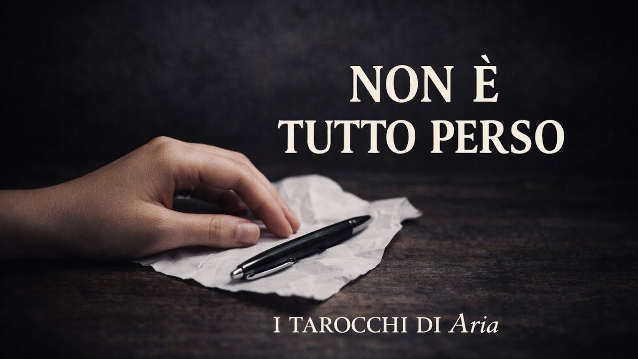 NON È TUTTO PERSO🖋