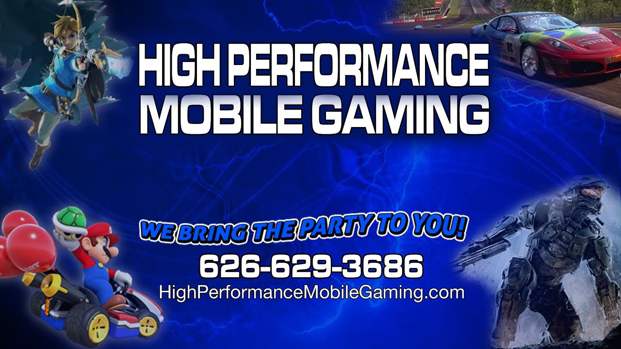 High Performance Mobile Gaming (626) 629-3686 Video Game Truck Party Event Entertainment Rental
