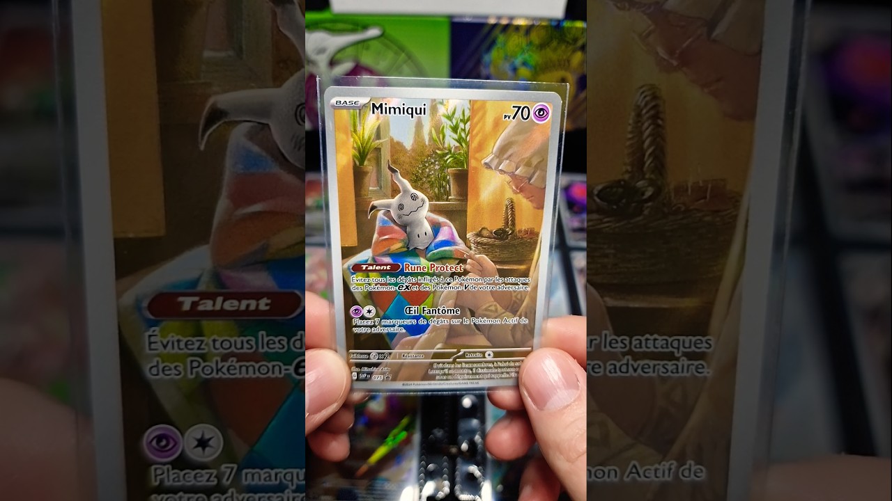 J'adore cette carte ! Mimiqui AR ! Destin&eacute;es de Paldea #pokemon #like #abonnetoi #subscribe #tcg