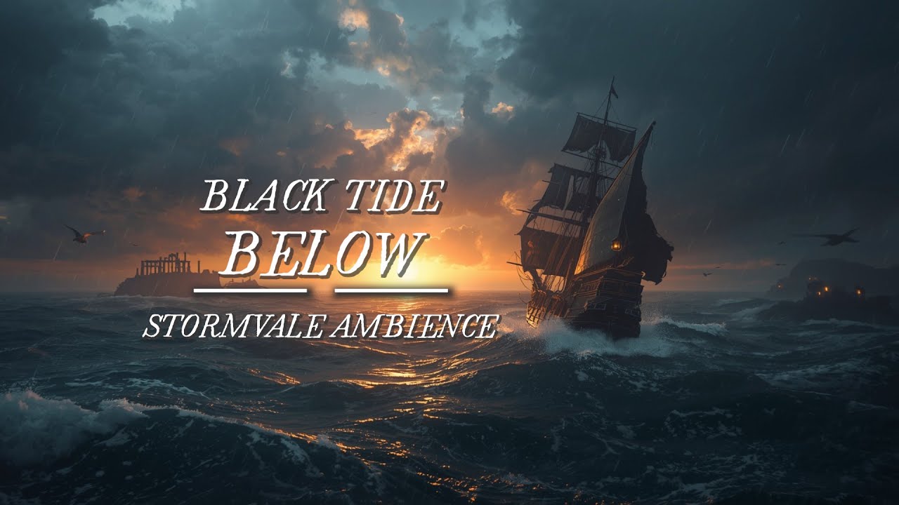 Dark Pirate Ambience for Focus & Relax | Black Tide Below