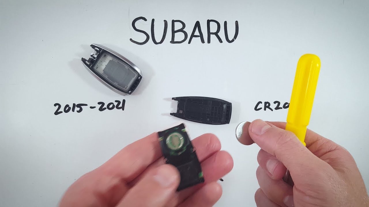 Замена батареи брелока Subaru Outback (2015–2025)
