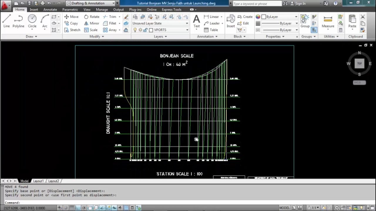 Belajar Membuat Bonjean Curve