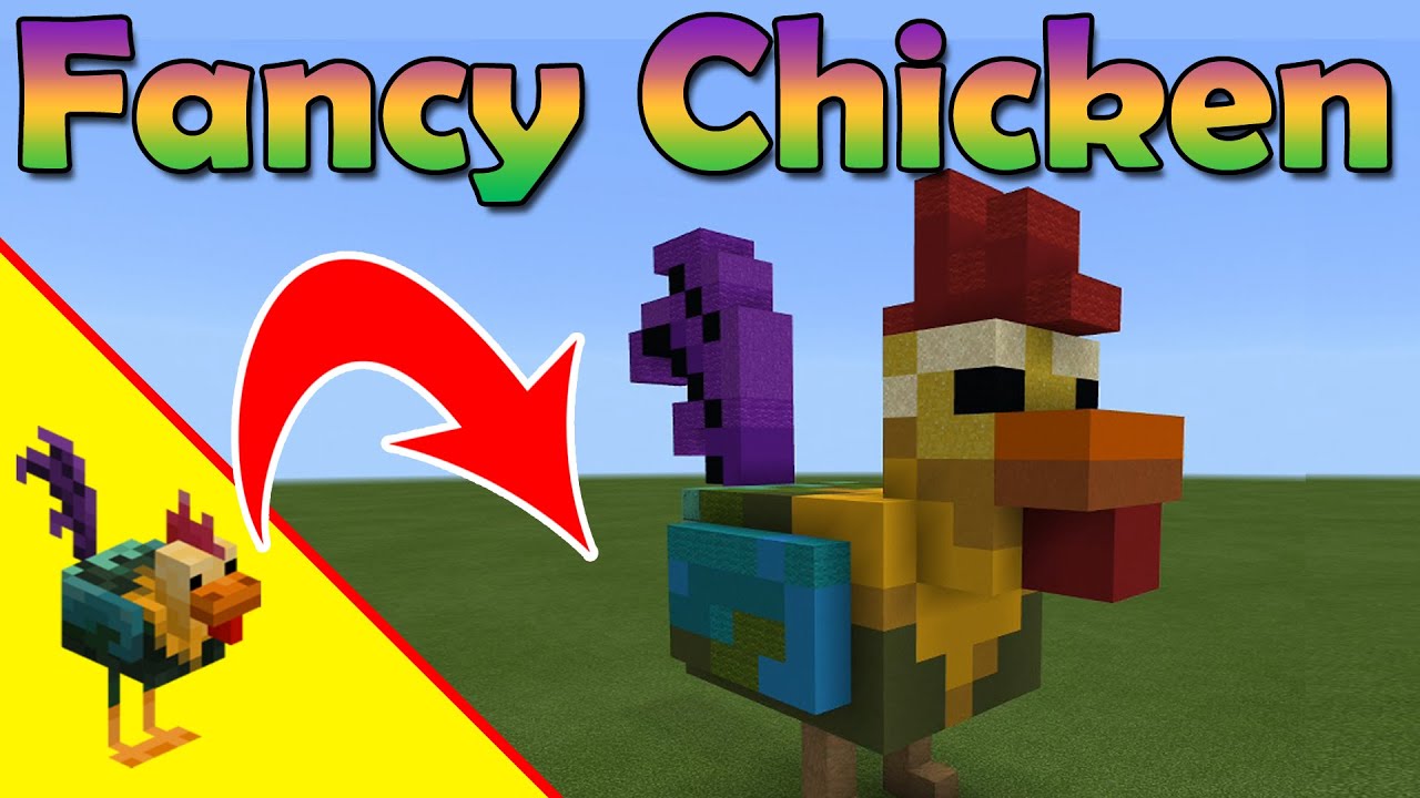 Minecraft Earth Fancy Chicken — руководство по сборке Minecraft Earth Mob — статуэтка Minecraft