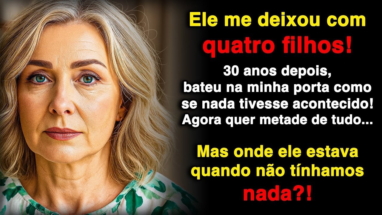 Meu marido me deixou com 4 filhos e voltou 30 anos depois querendo parte de tudo!