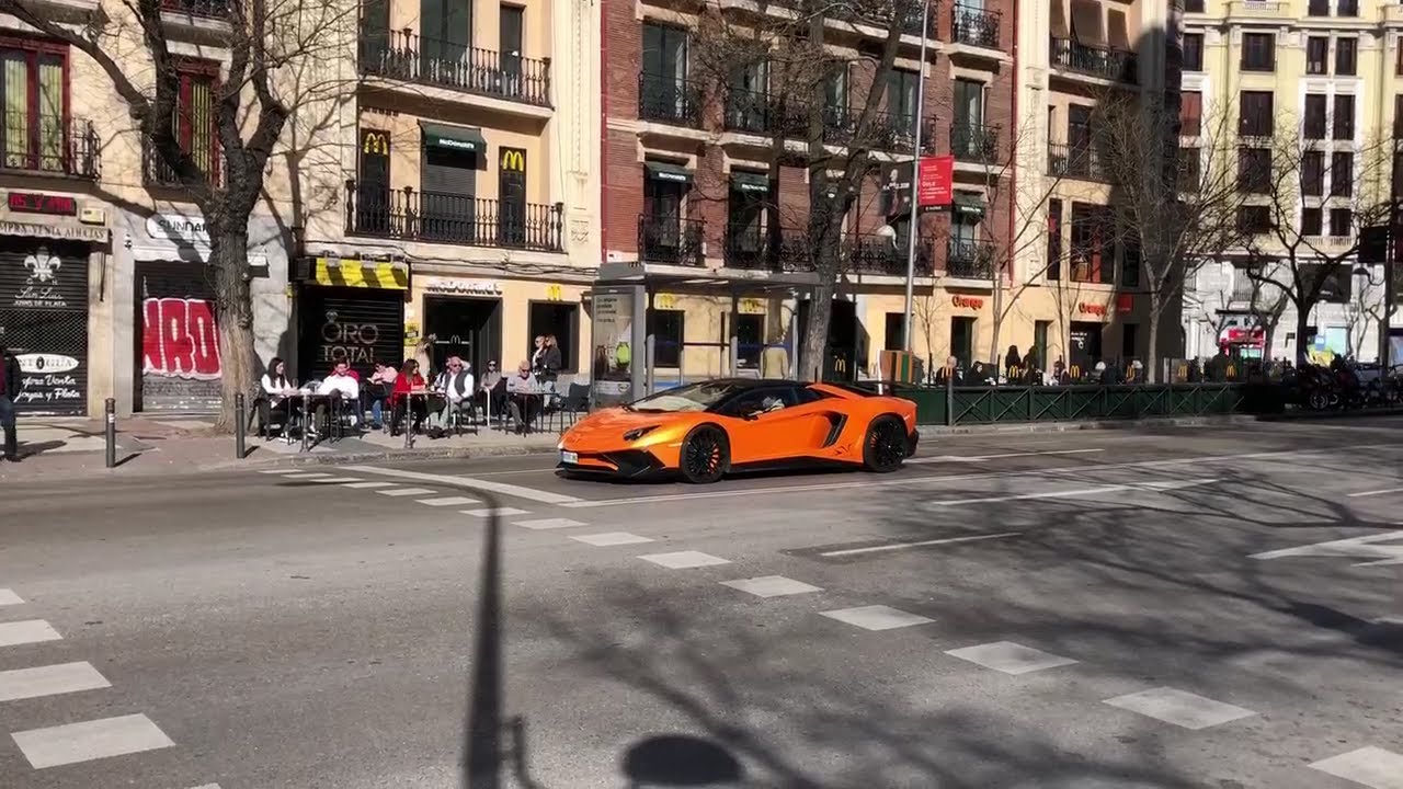 SUPERCARS IN SPAIN (MADRID) AVENTADOR SV, 488 CABRIO, 812 SUPERFAST, CONTINENTAL GT.