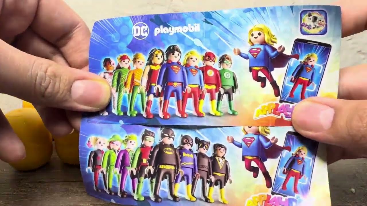 Abriendo Huevitos kinder de Playmobil DC #unboxing #kindersorpresa #dc #playmobil 