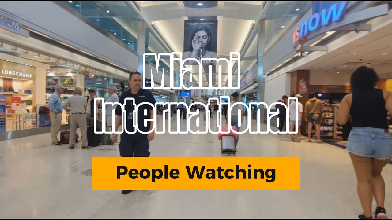 Exploring Miami International Airport: Concourse D Walkthrough in 4K