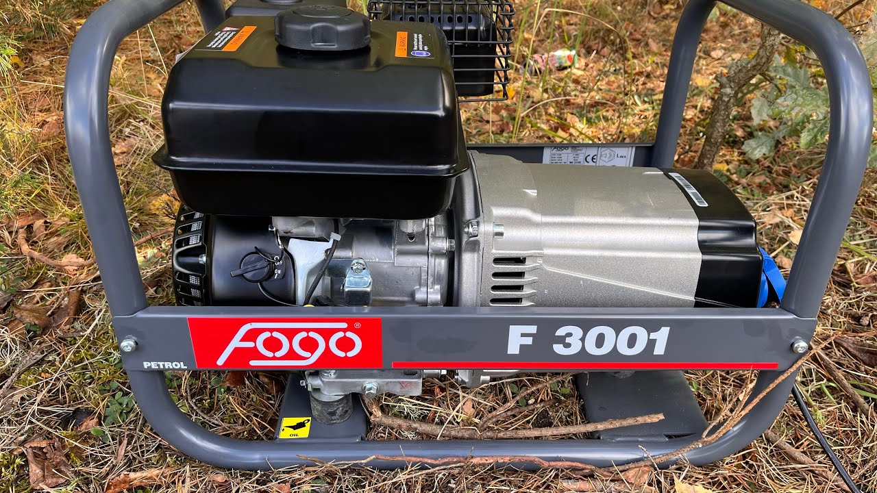 Agregat prądotwórczy Fogo F 3001 vs rozdrabniacz do gałęzi