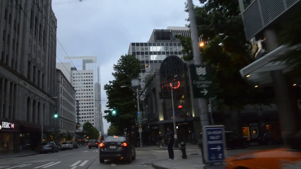 Driving in Downtown Seattle