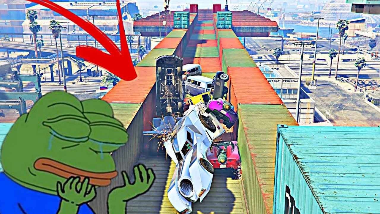 this is hard to watch GTA 5 Online gameplay face-to-face race