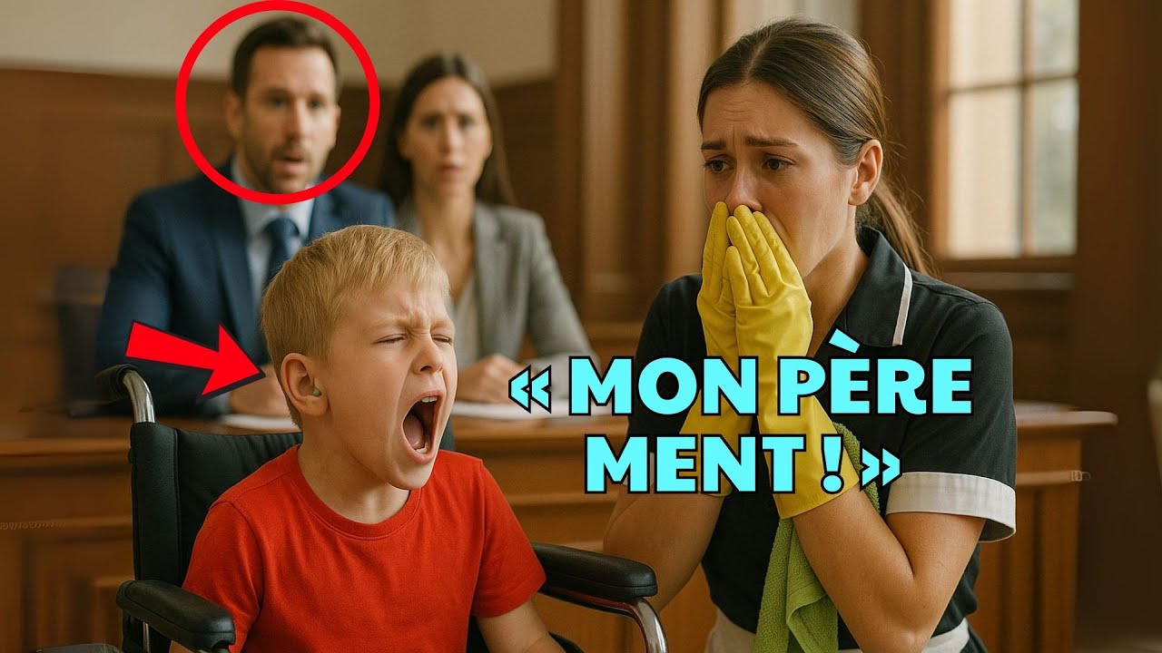 Le fils muet du milliardaire parla quand son père accusa à tort la domestique au tribunal.