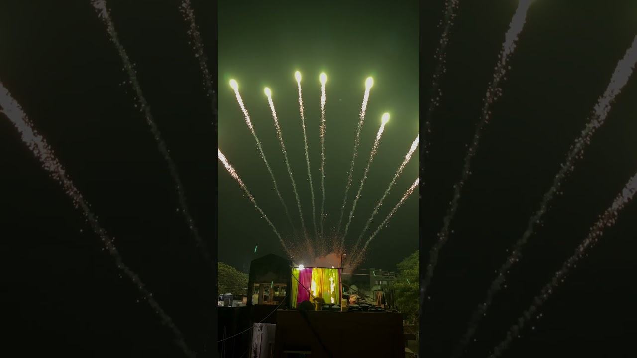 Sky shot🔥💥🧨 #wedding #nagpur #events #love #fireworks #maharashtra