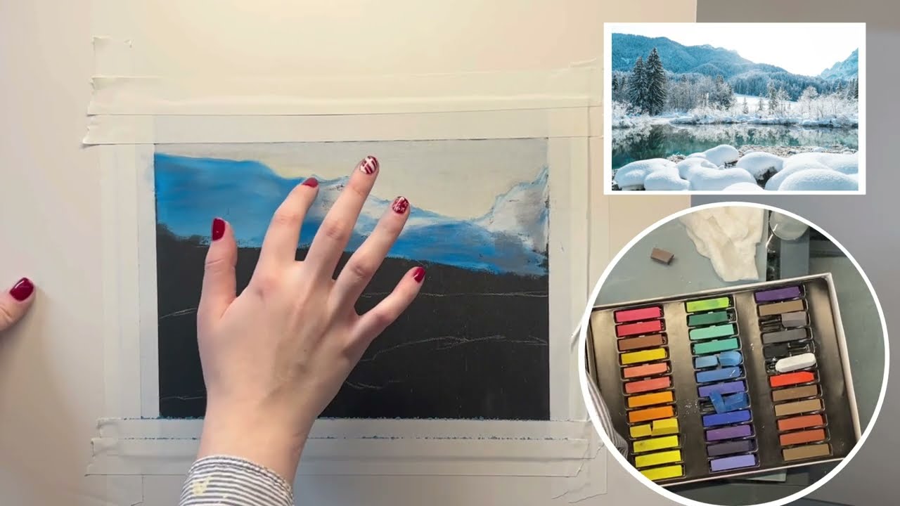 Winter Wonderland Pastel Landscape Tutorial