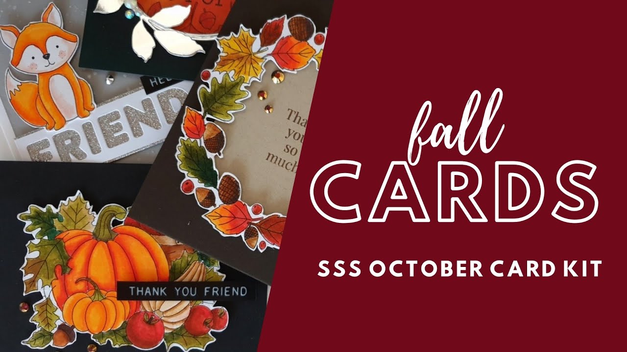 4 fall cards | SSS October card kit