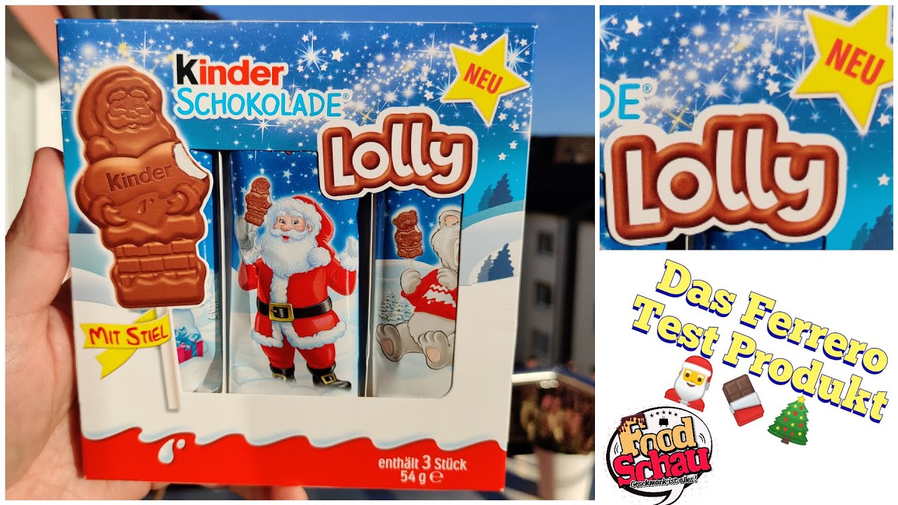 Ferrero: kinder Schokolade Lolly