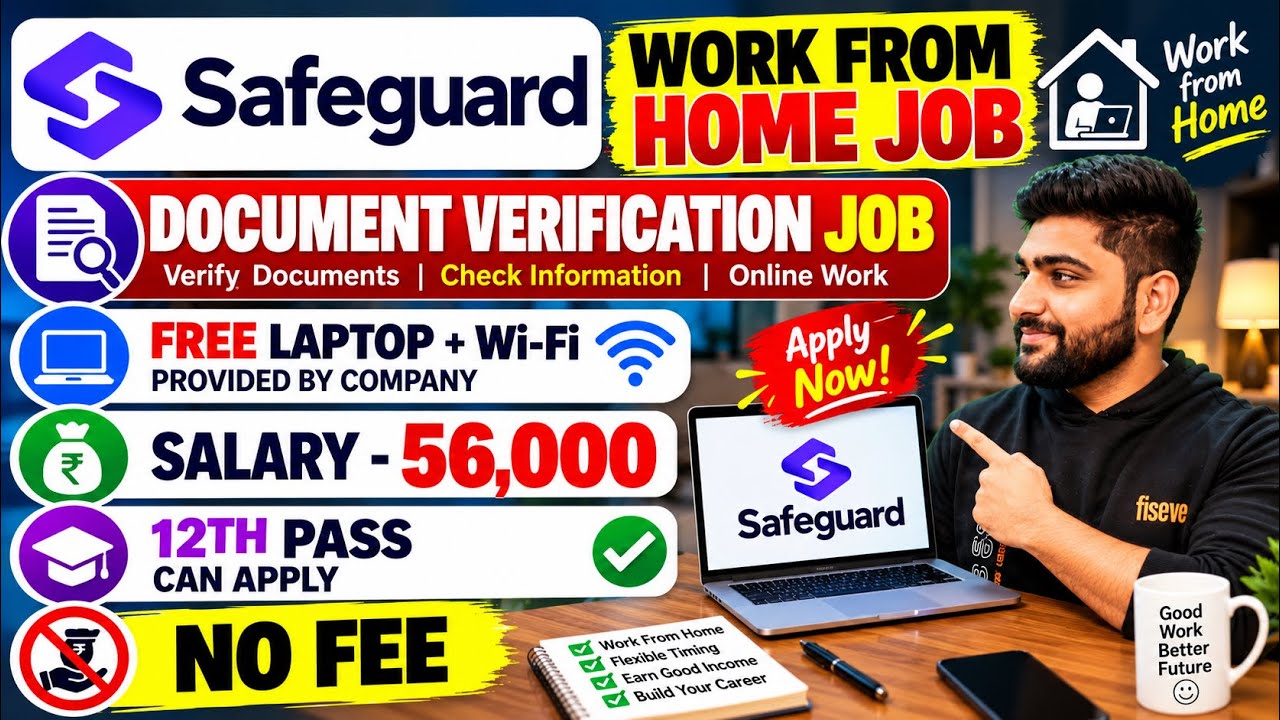 Safeguard | Work From Home Jobs 2026 | Online Jobs at Home For Student | New Job Vacancy | 12th Pass