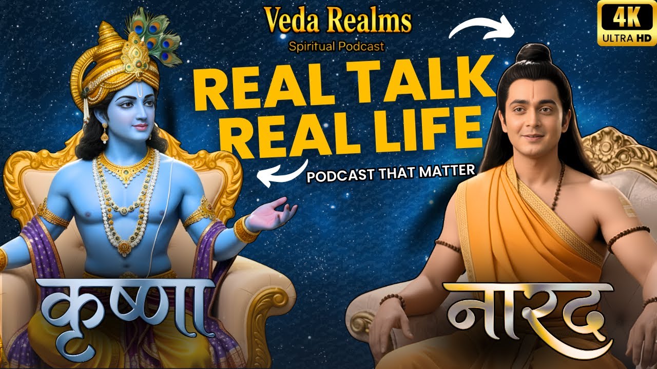Krishna Reveals Untold Divine Secrets 😱 | Narad × Krishna Podcast | Veda Realms
