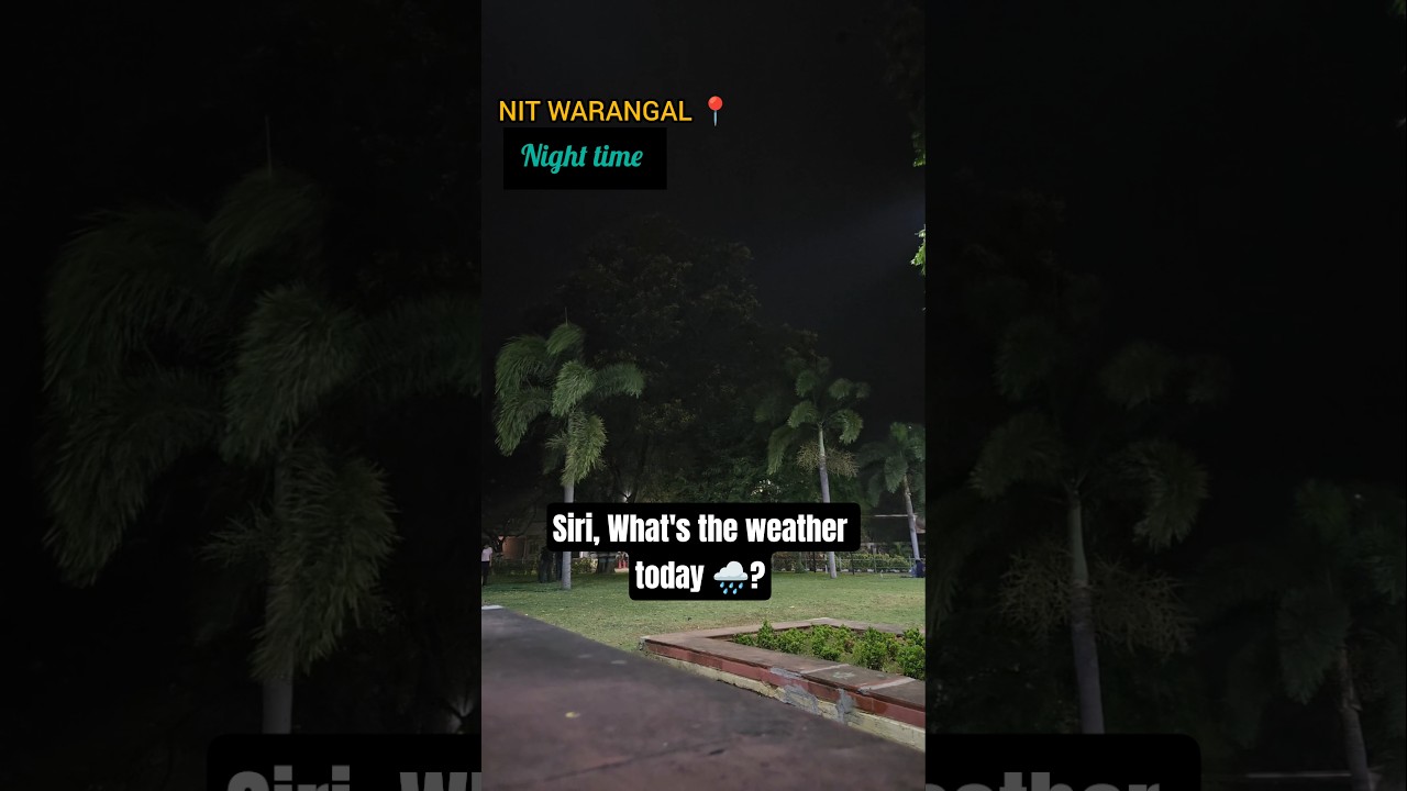 This weather in NIT WARANGAL 📍 #nitw #minivlog #weather #rain #trending #warangal