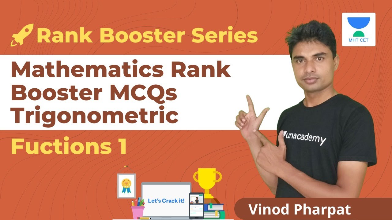 Unacademy MHT CET | Rank Booster MCQs | Trigonometric Functions 1  | MCQs | Mathematics