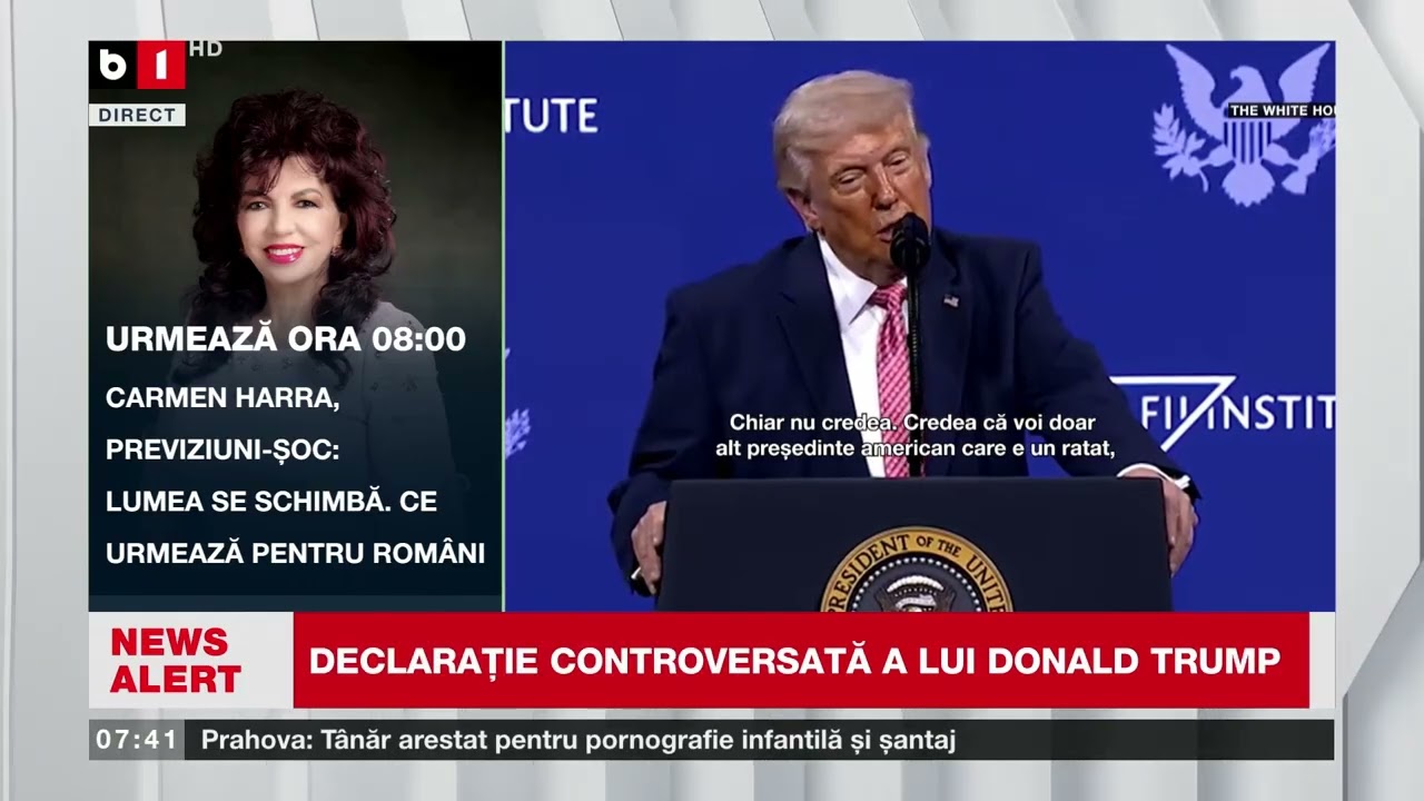 DECLARAȚIE CONTROVERSATĂ A LUI DONALD TRUMP_Știri B1TV_29 mar. 2026