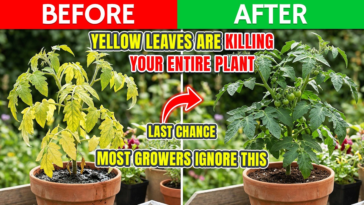 Plant ER: Tomato Leaves Turning Yellow? 🍅Causes & Fix (Stop This Mistake!)