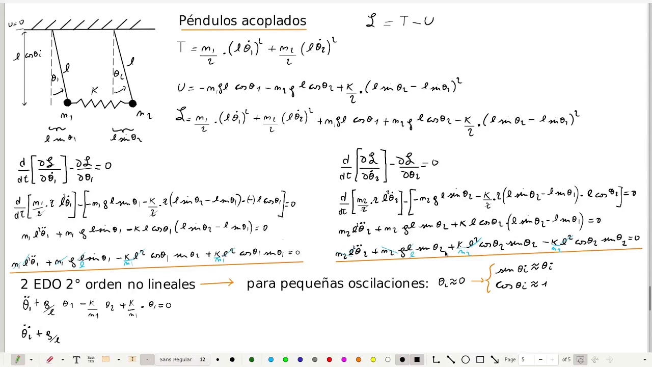 Péndulos acoplados