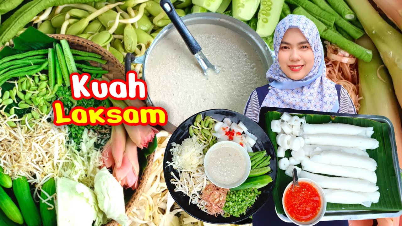 Cara buat kuah laksam ทำน้ำยาละแซ