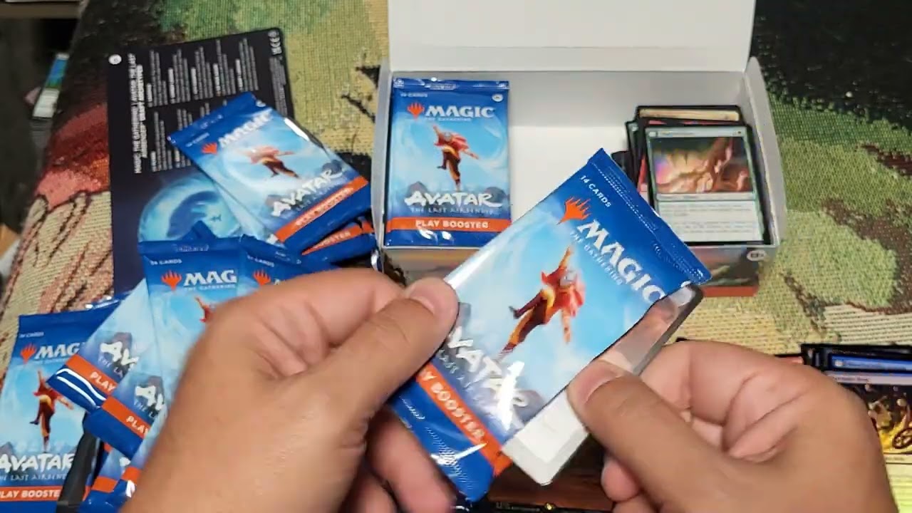 MTG Avatar the last Airbender play booster opening.  Crazy good box