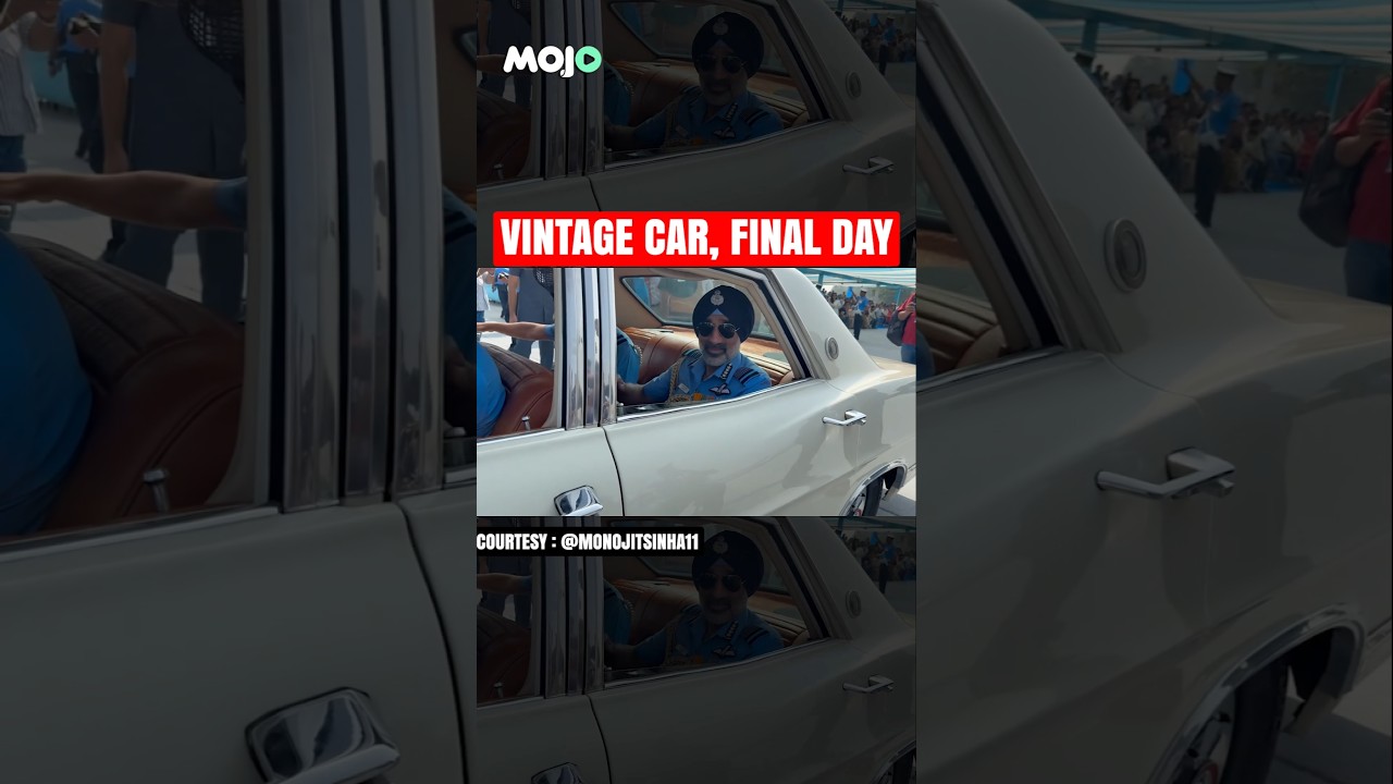 VIRAL | Air Chief Marshal AP Singh&rsquo;s Final Parade In Vintage Ford Galaxie #viral #viralvideo #shorts