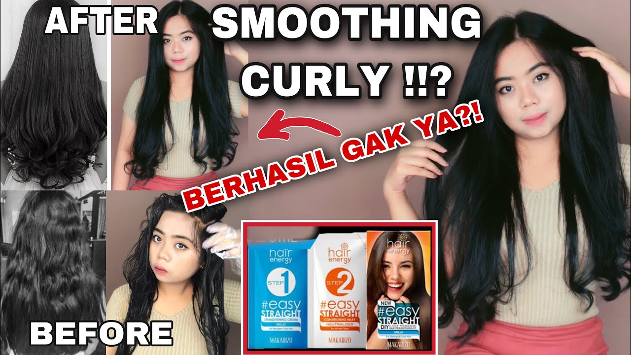 PERMANEN LURUSIN DAN CURLY RAMBUT SENDIRI 20RB MAKARIZO HAIR ENERGY EASY STRAIGHT