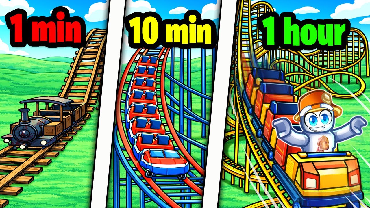 Строю свои американские горки за 1 минуту, 10 минут и 1 час! (Theme Park Tycoon 2)