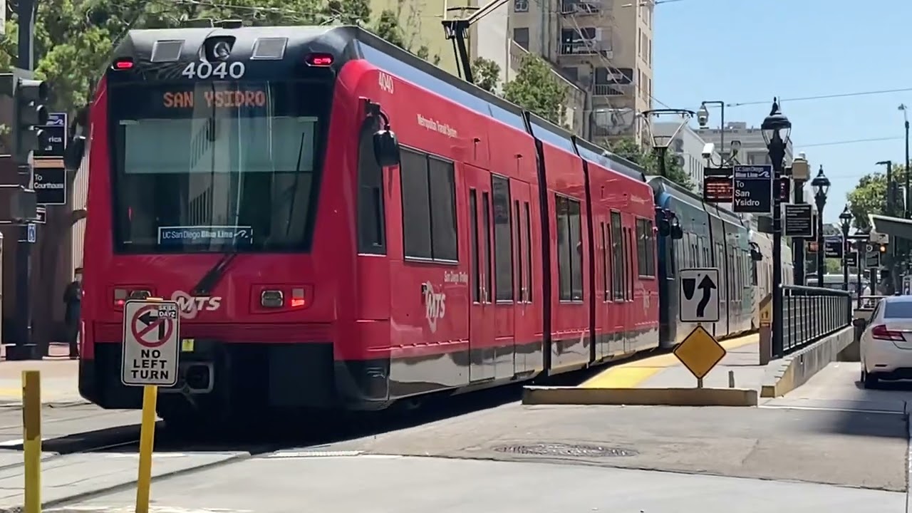 San Diego Trolley: Trains Running in Old Town, Downtown, and the Gaslamp Quarter
