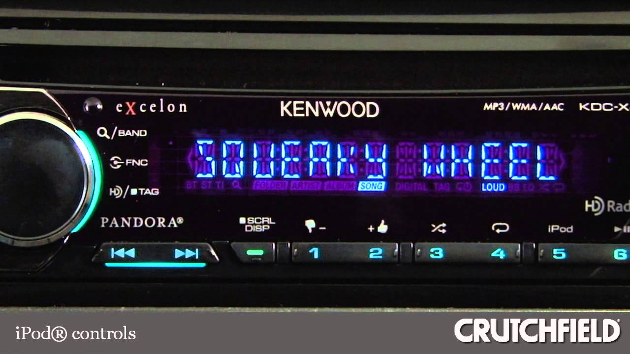 Kenwood Excelon KDC-X497 Car CD Receiver Display and Controls Demo | Crutchfield Video