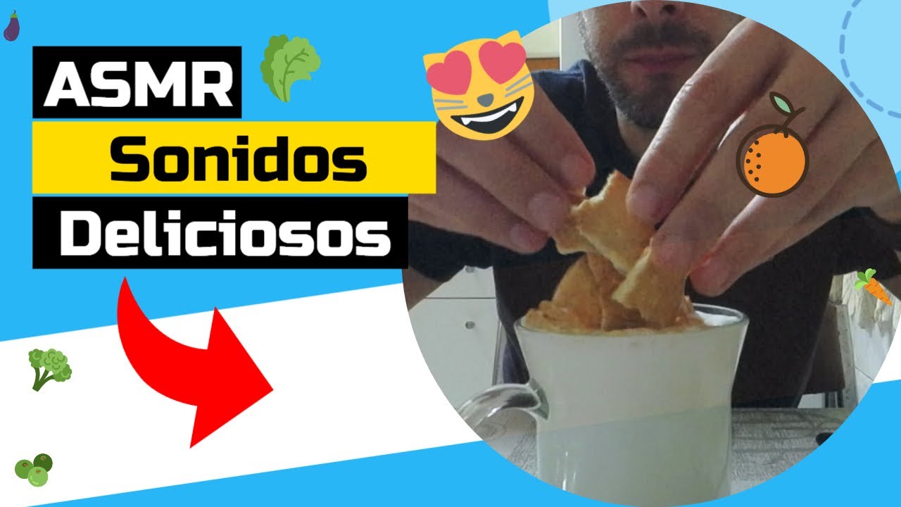 ASMR COMIENDO Galletas con Leche | Sonidos Crujientes y Relajantes