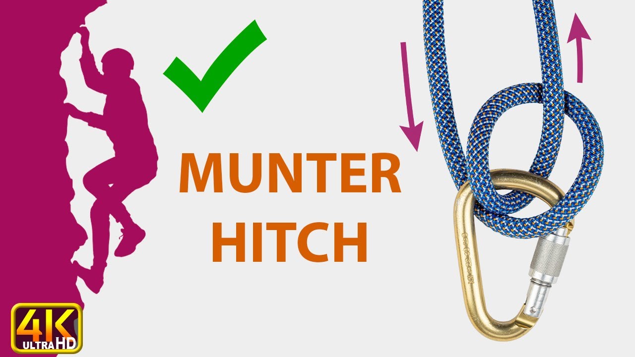 Munter Hitch for Climbing and Rappelling Abseiling | Munter Hitch Tutorial