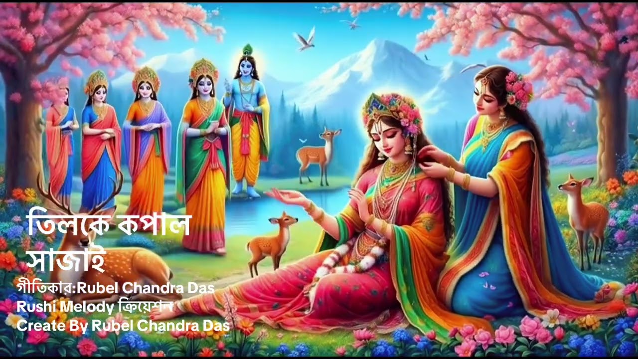 তিলকে কপাল সাজাই। tiloke kopal sajai..by Rubel Chandra das 
