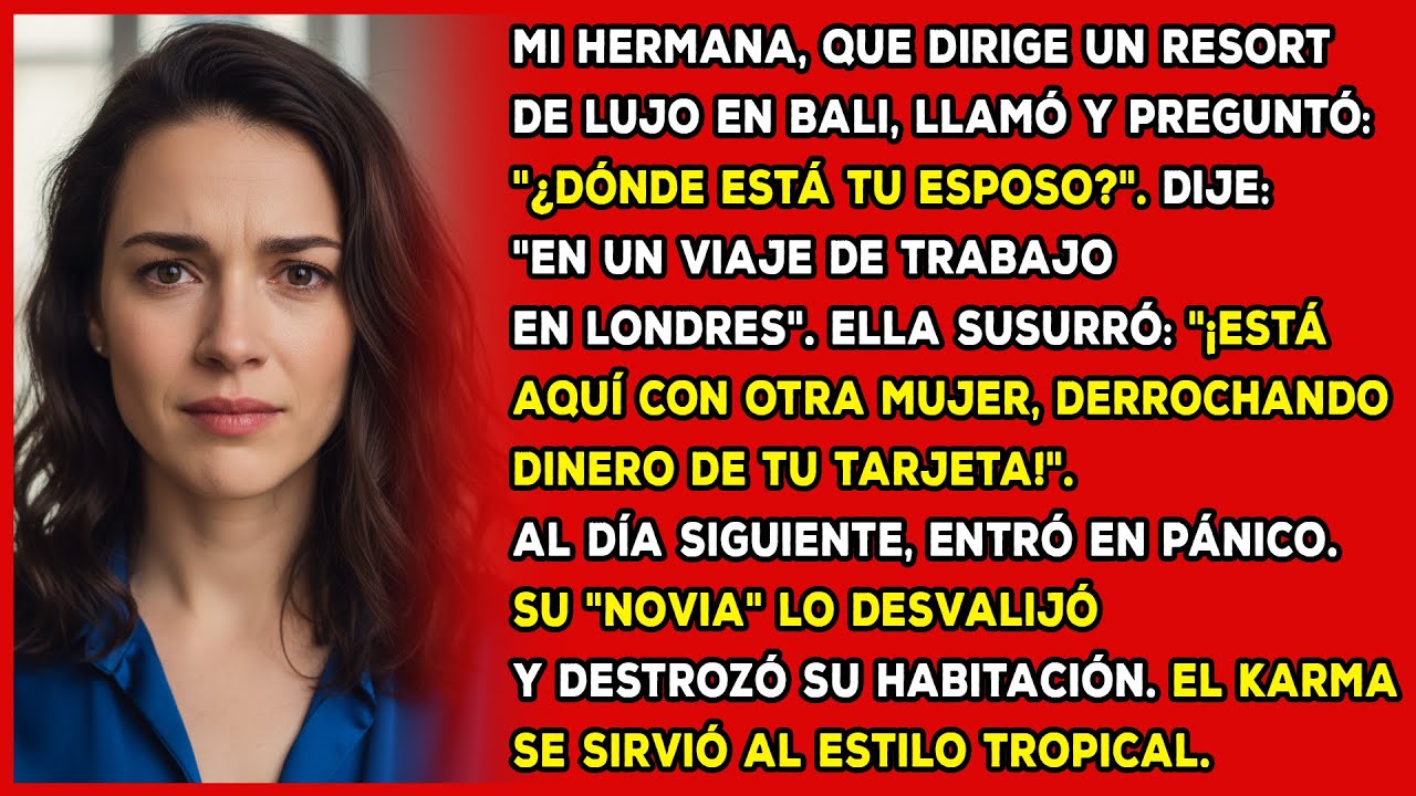 Mi hermana, que dirige un resort de lujo en bali, llamó y preguntó: 